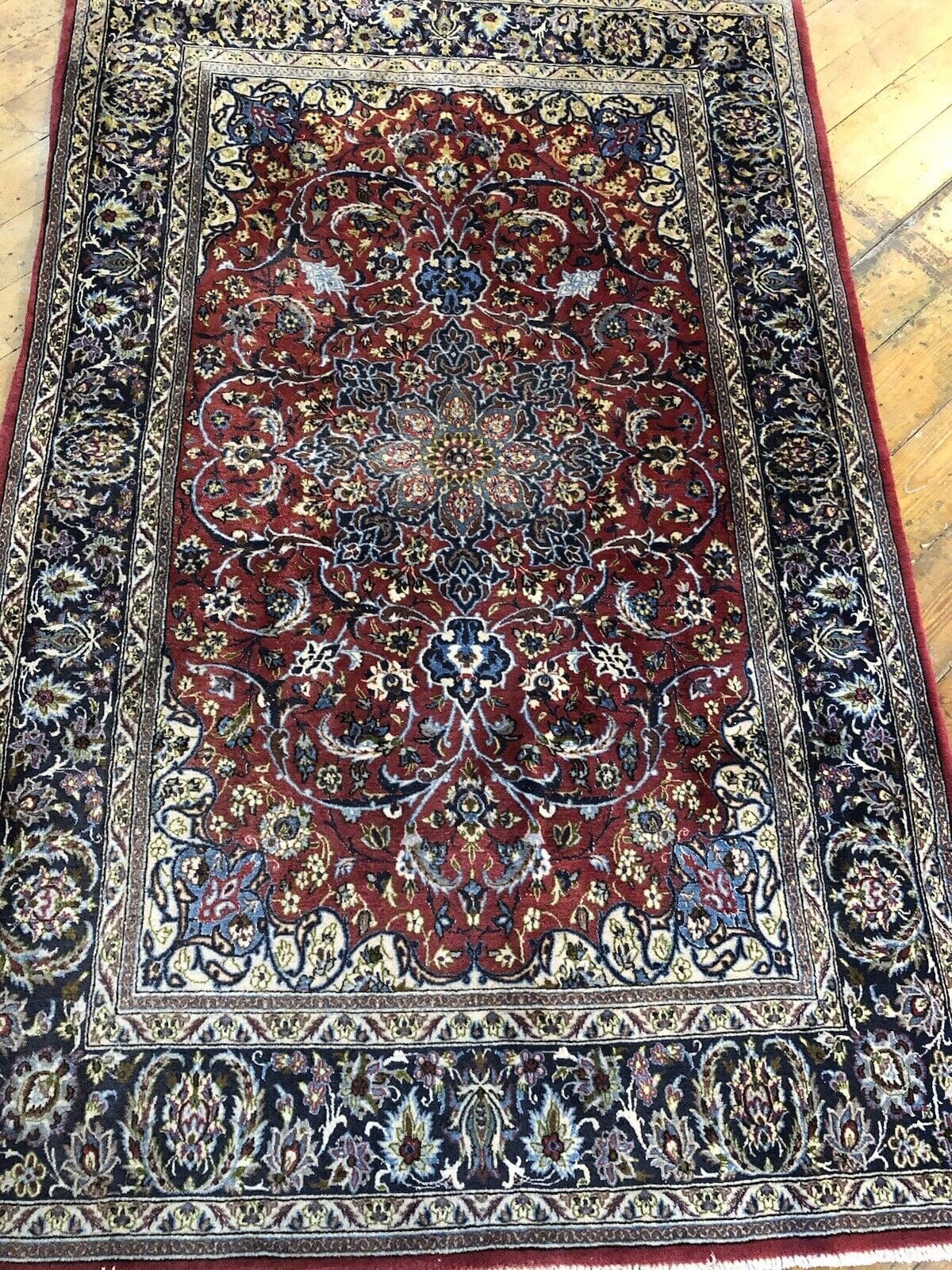 Perserteppich Isfahan 150 x 90 cm Kaschmir handgeknüpft