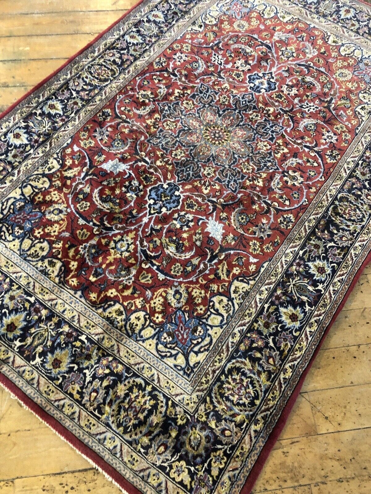 Perserteppich Isfahan 150 x 90 cm Kaschmir handgeknüpft