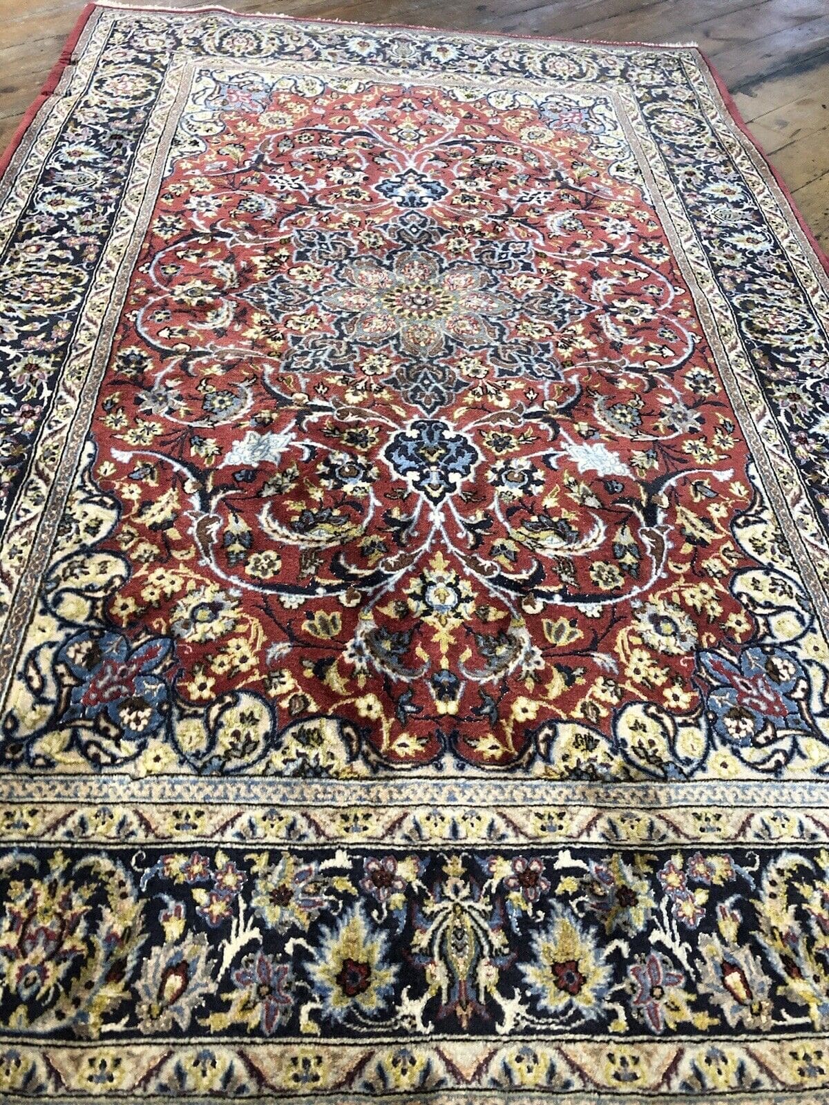 Perserteppich Isfahan 150 x 90 cm Kaschmir handgeknüpft