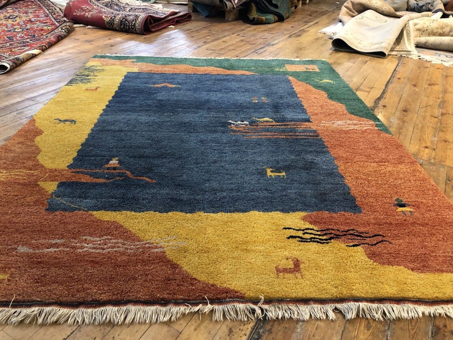 Perserteppich Gabbeh 260x200 cm Schurwolle handgeknüpft