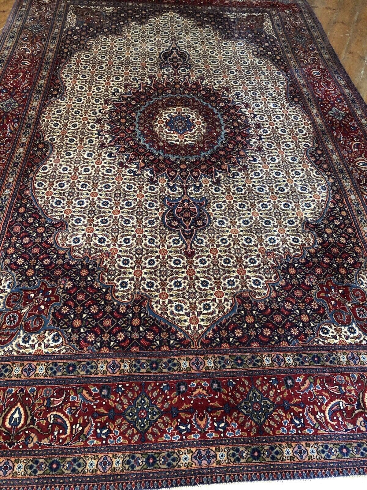 Perserteppich Moud 300x200 cm Wolle handgeknüpft