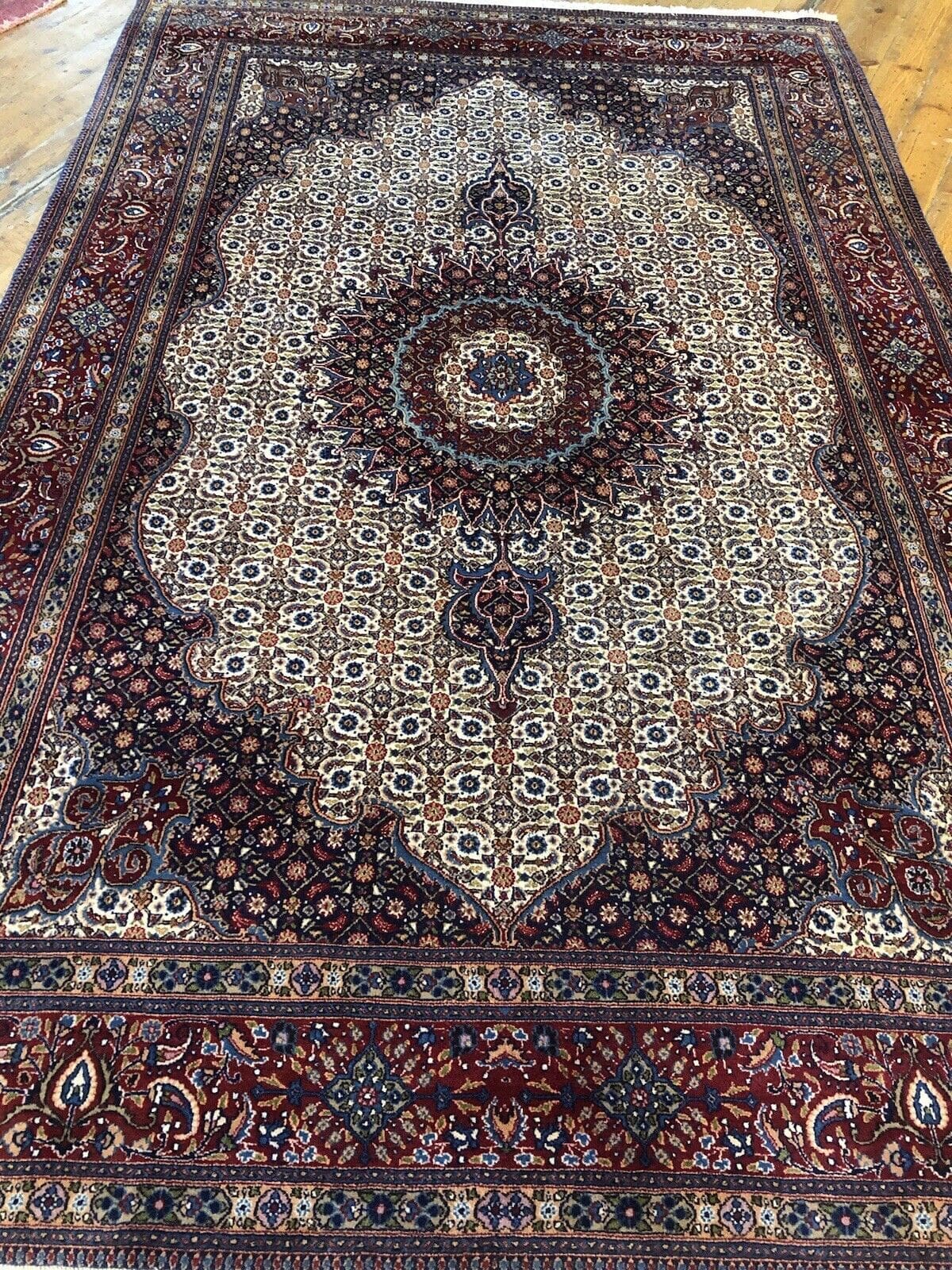 Perserteppich Moud 300x200 cm Wolle handgeknüpft