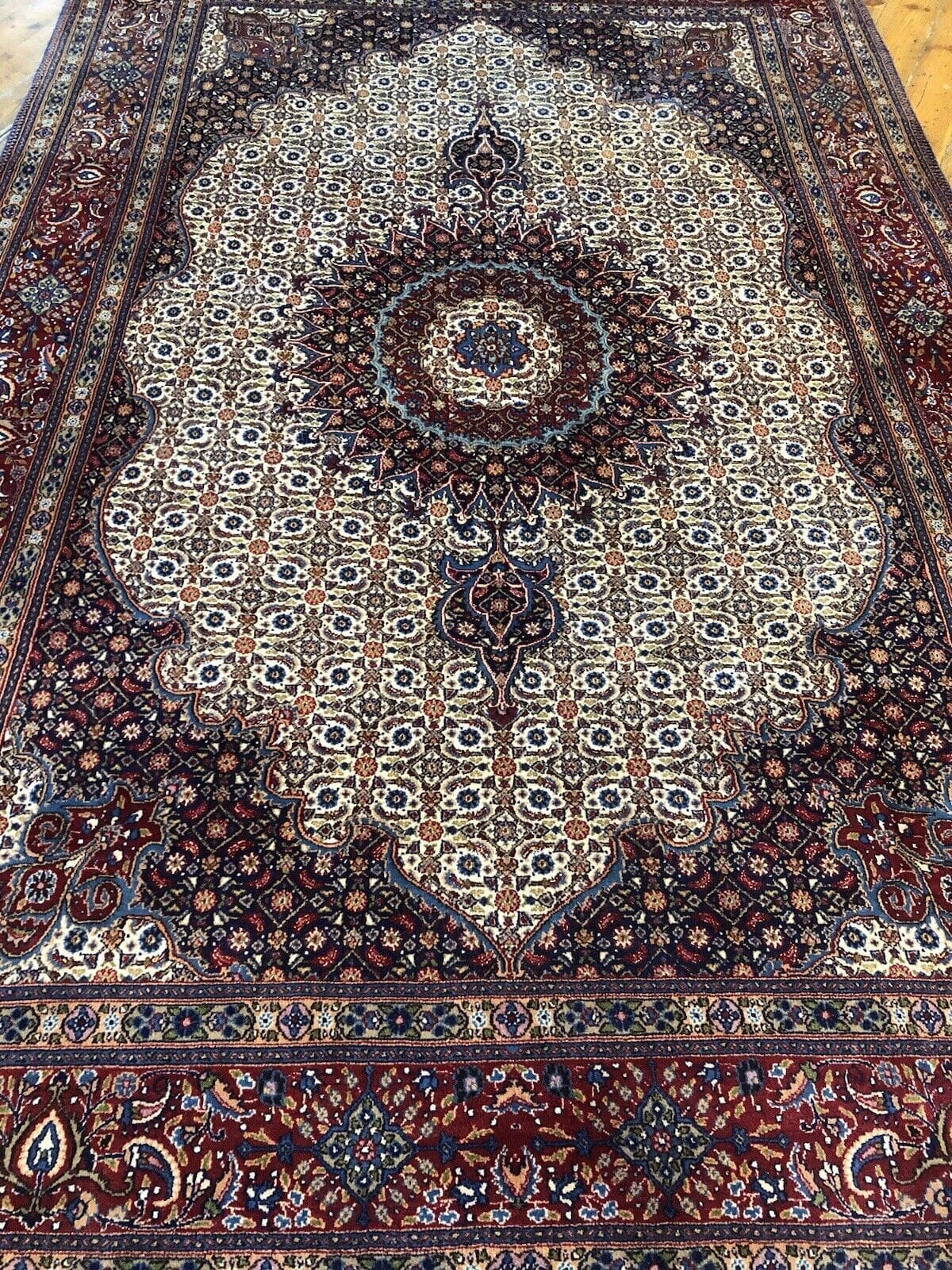 Perserteppich Moud 300x200 cm Wolle handgeknüpft