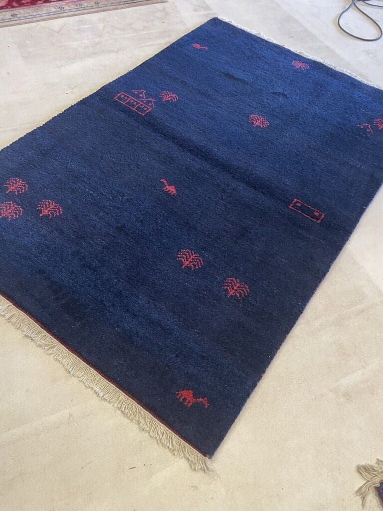 Perserteppich 180x120 cm Schurwolle handgeknüpft