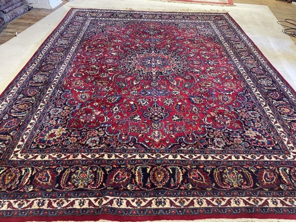 Perserteppich Keshan 387 x 300 cm Wolle handgeknüpft