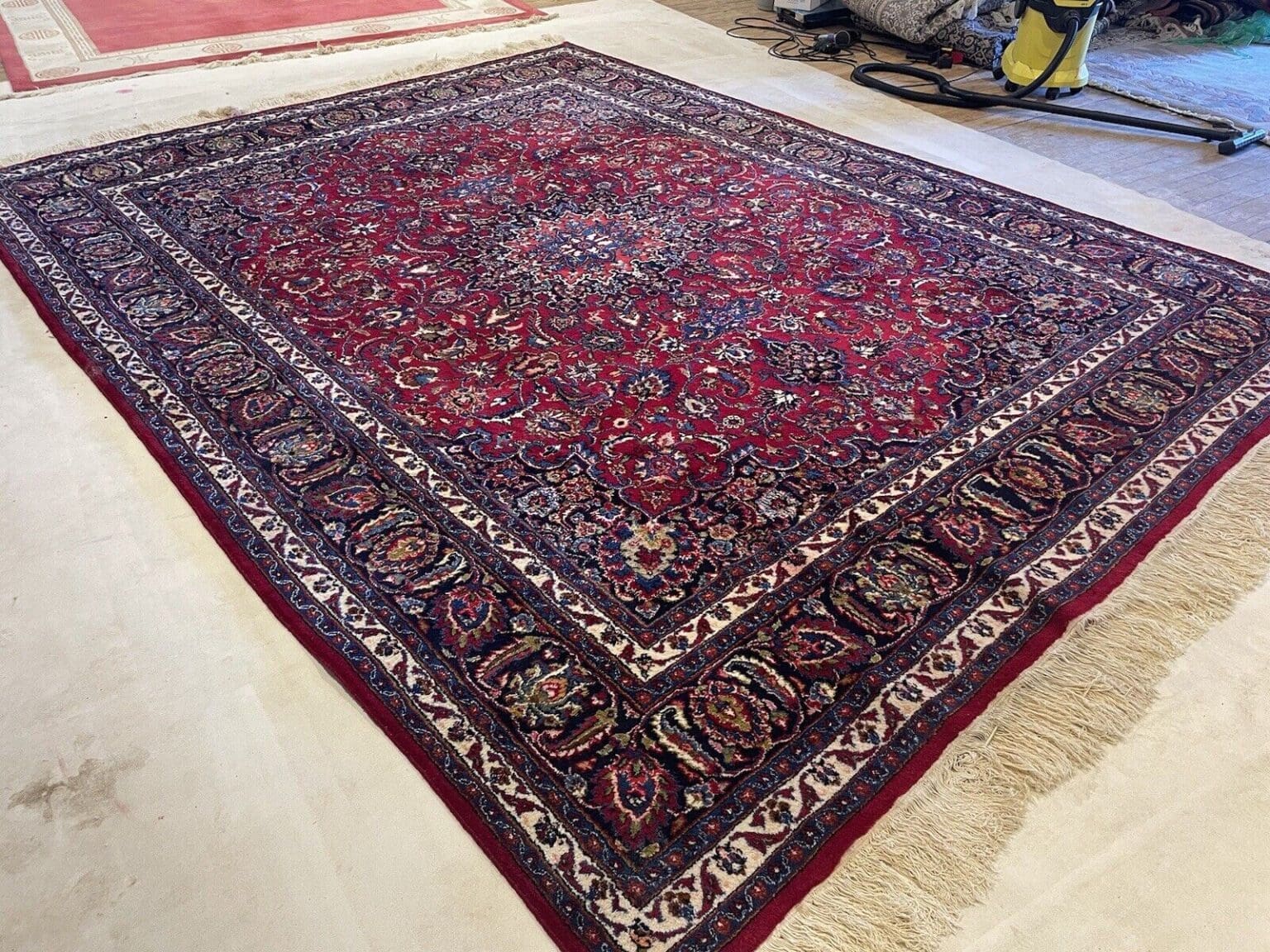 Perserteppich Keshan 387 x 300 cm Wolle handgeknüpft