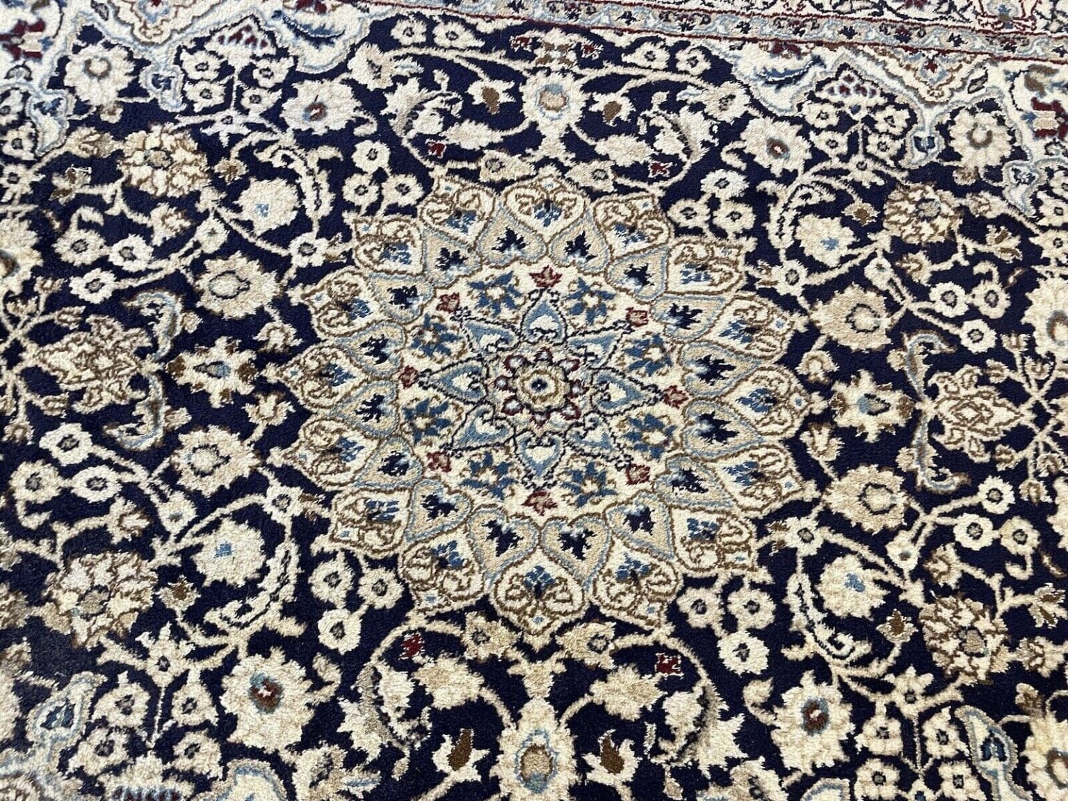 Perserteppich Nain 200x120 cm Wolle handgeknüpft