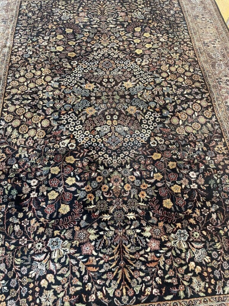 Orientteppich Kaschmir 296 x 206 cm Schurwolle handgeknüpft