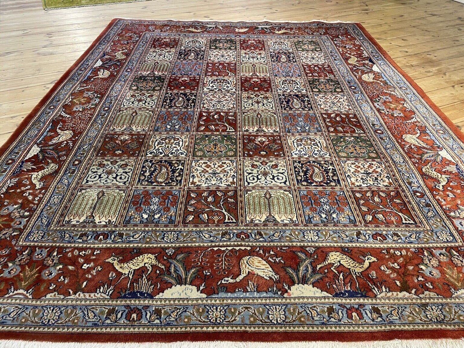 original-perserteppich-moud-mit-seide-241x192-cm-7mm-florhohe-fur-2 Perserteppich Moud 241 x 192 cm Seide handgeknüpft