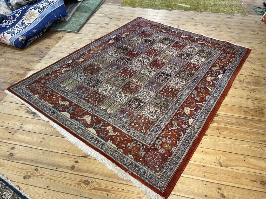 original-perserteppich-moud-mit-seide-241x192-cm-7mm-florhohe-fur-3 Perserteppich Moud 241 x 192 cm Seide handgeknüpft
