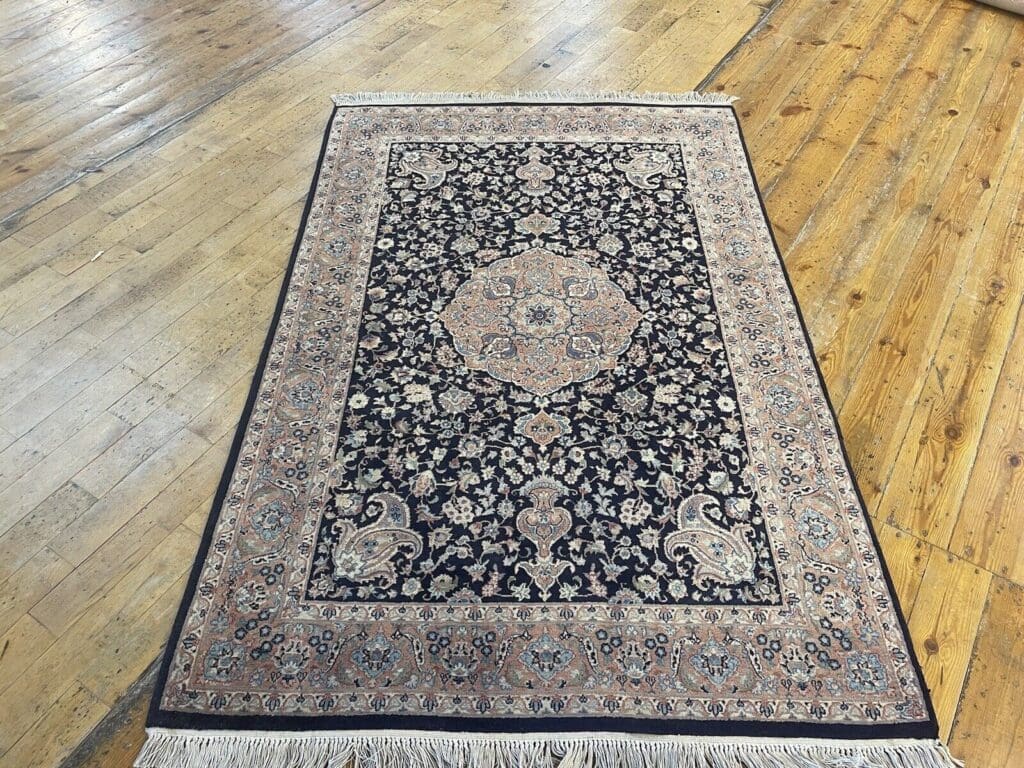 perserteppich-184x125-cm-exquisites-design-in-blau-7-mm-florhohe-aus-2 Orientteppich Kaschmir 184 x 125 cm Kaschmir handgeknüpft