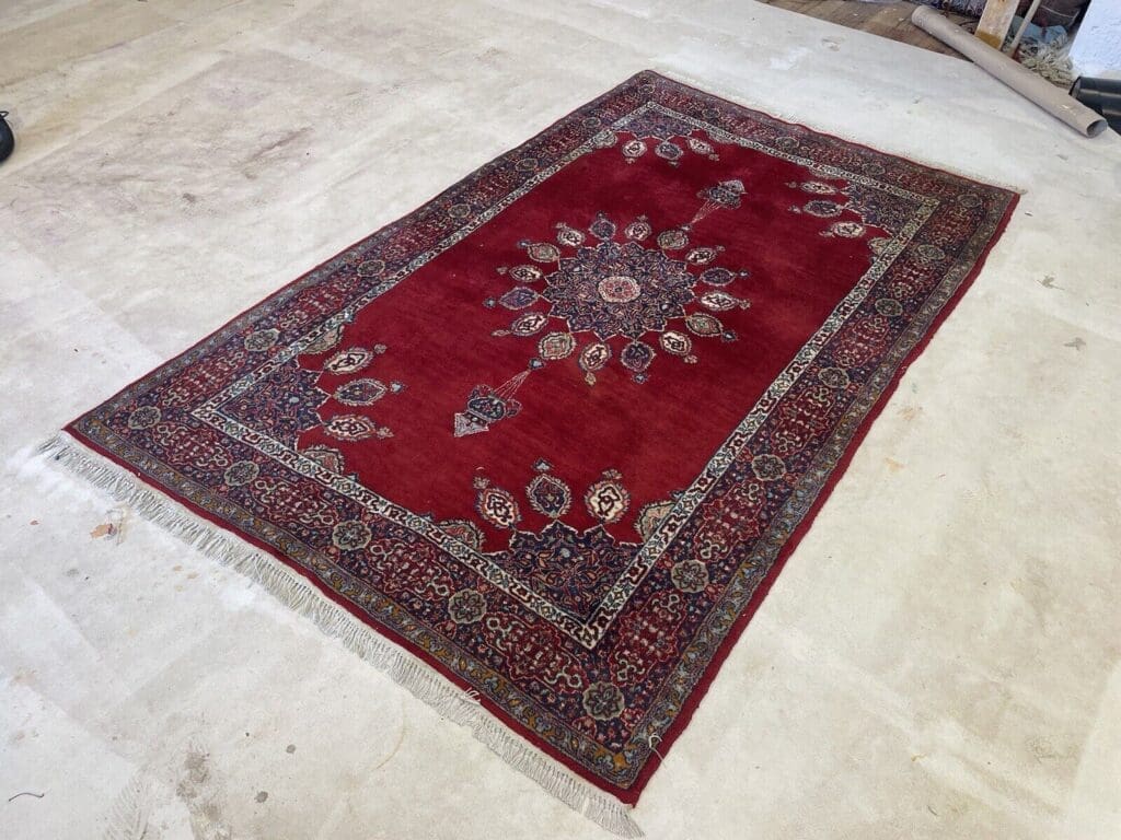 Orientteppich Kashmir 190 x 130 cm Wolle handgeknüpft