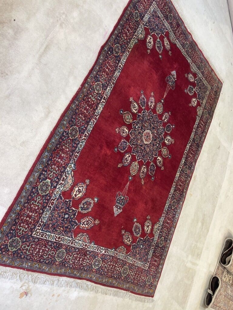 Orientteppich Kashmir 190 x 130 cm Wolle handgeknüpft
