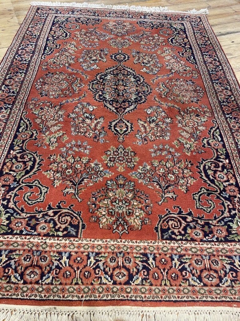 Perserteppich Kaschmir 190x130 cm Schurwolle handgeknüpft