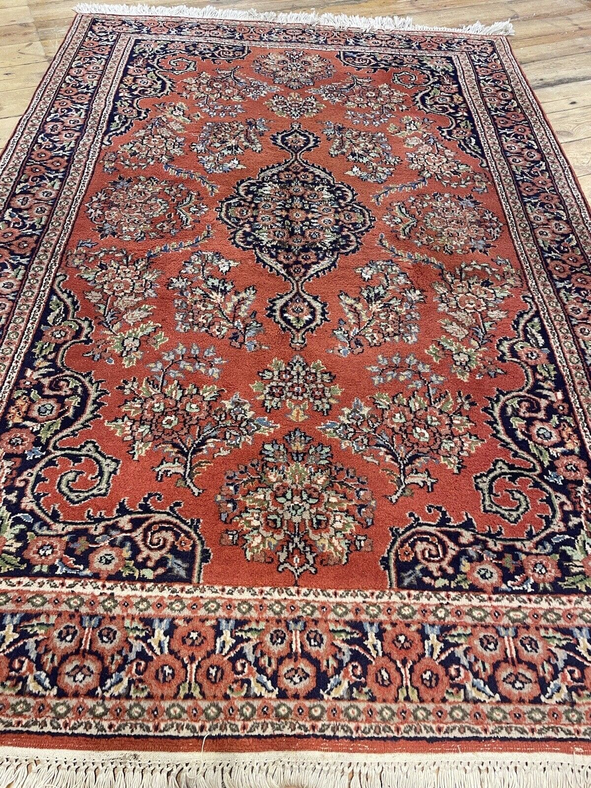 Perserteppich Kaschmir 190x130 cm Schurwolle handgeknüpft