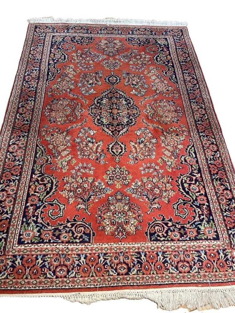 Perserteppich Kaschmir 190x130 cm Schurwolle handgeknüpft