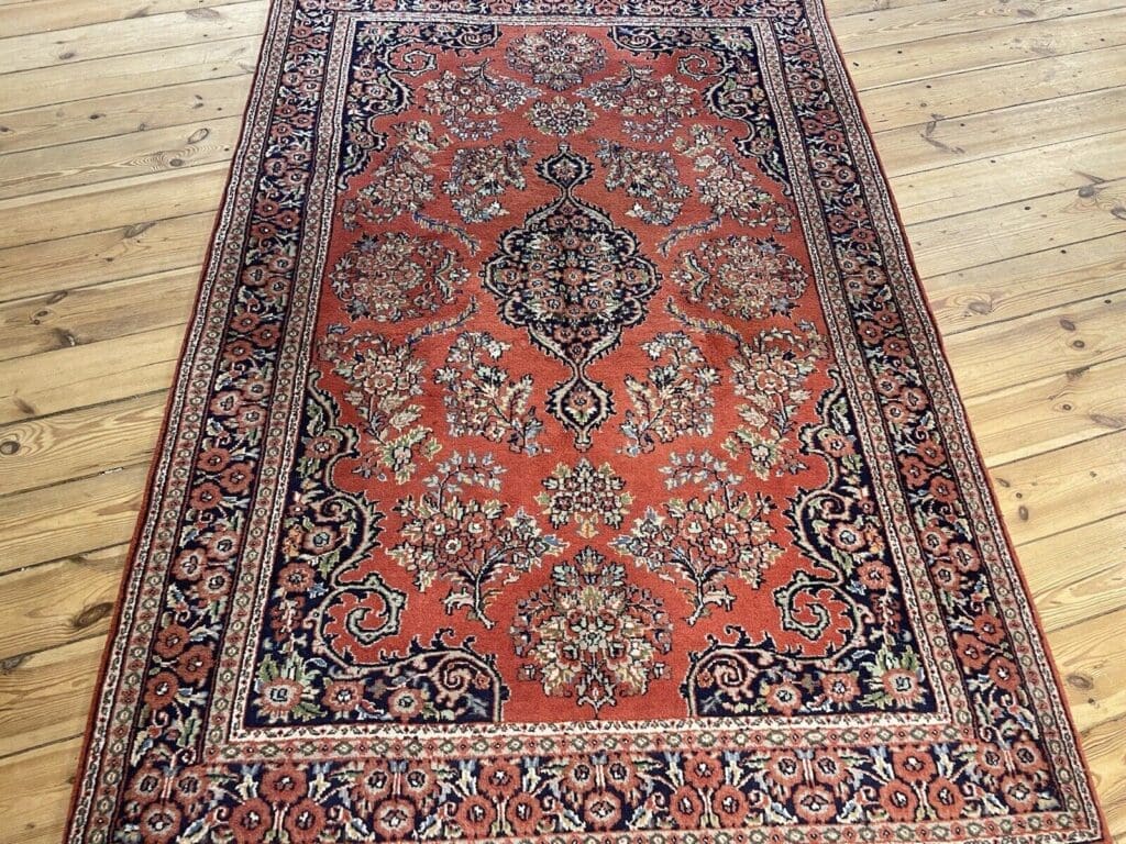 Perserteppich Kaschmir 190x130 cm Schurwolle handgeknüpft