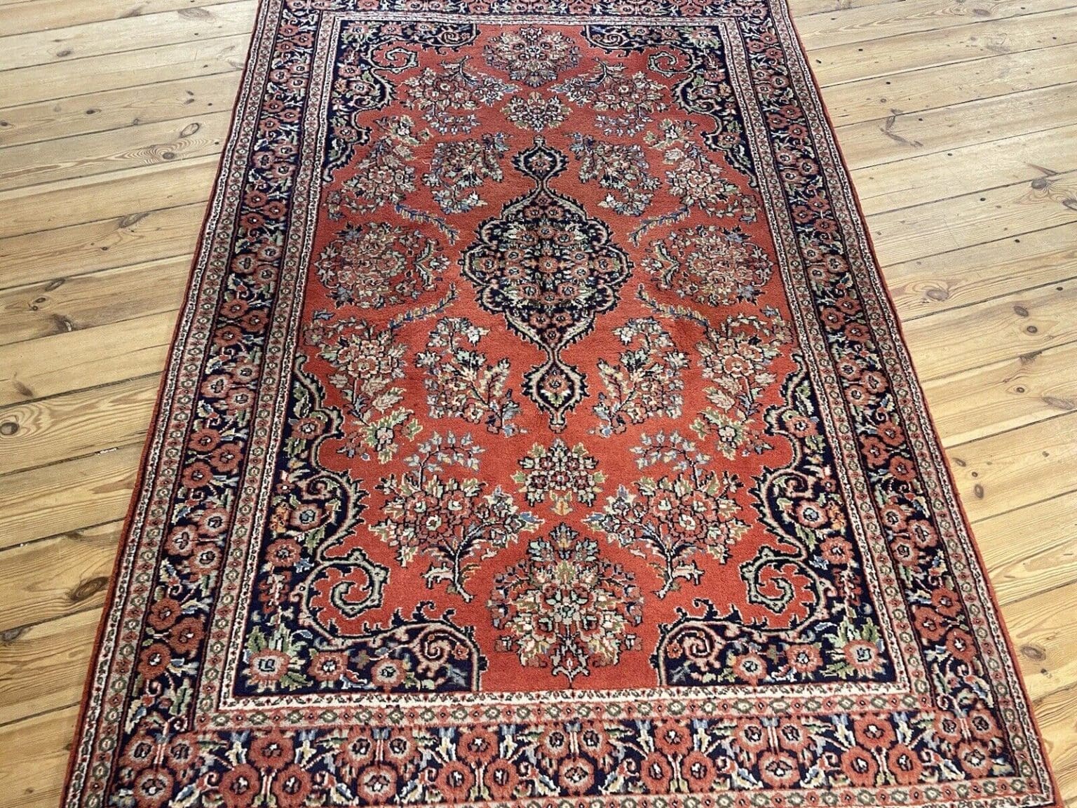Perserteppich Kaschmir 190x130 cm Schurwolle handgeknüpft