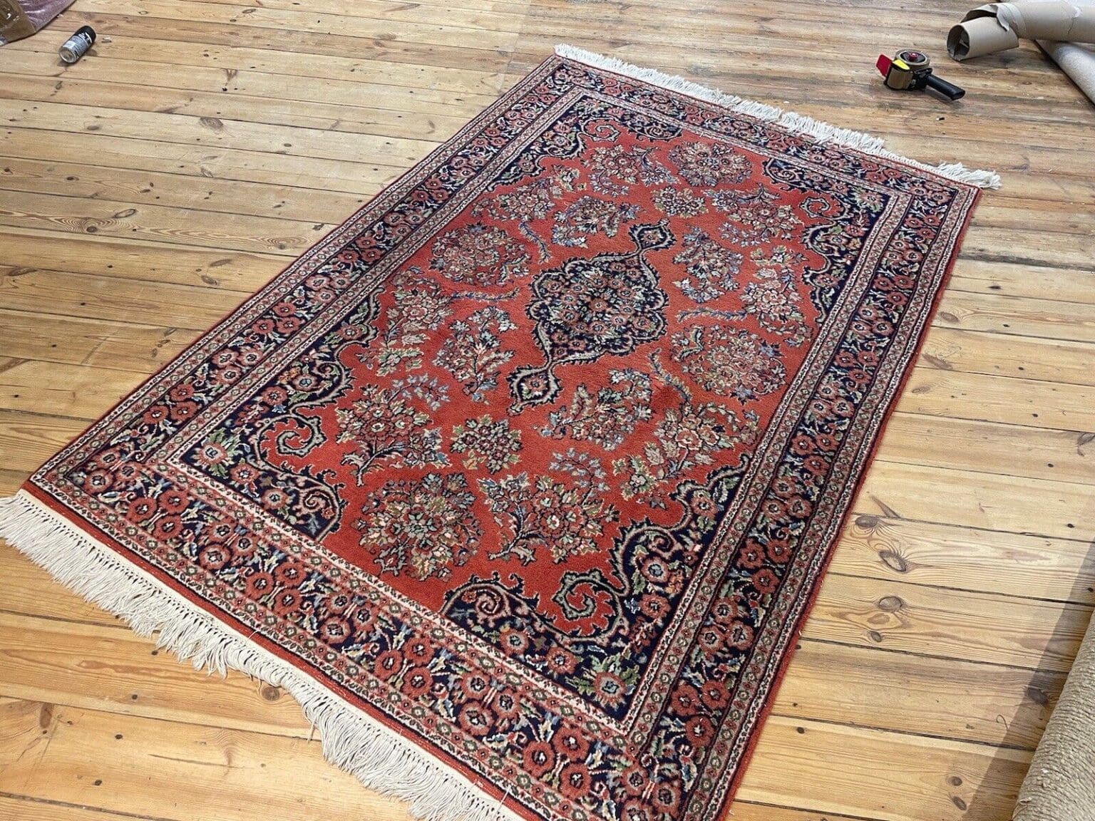 Perserteppich Kaschmir 190x130 cm Schurwolle handgeknüpft