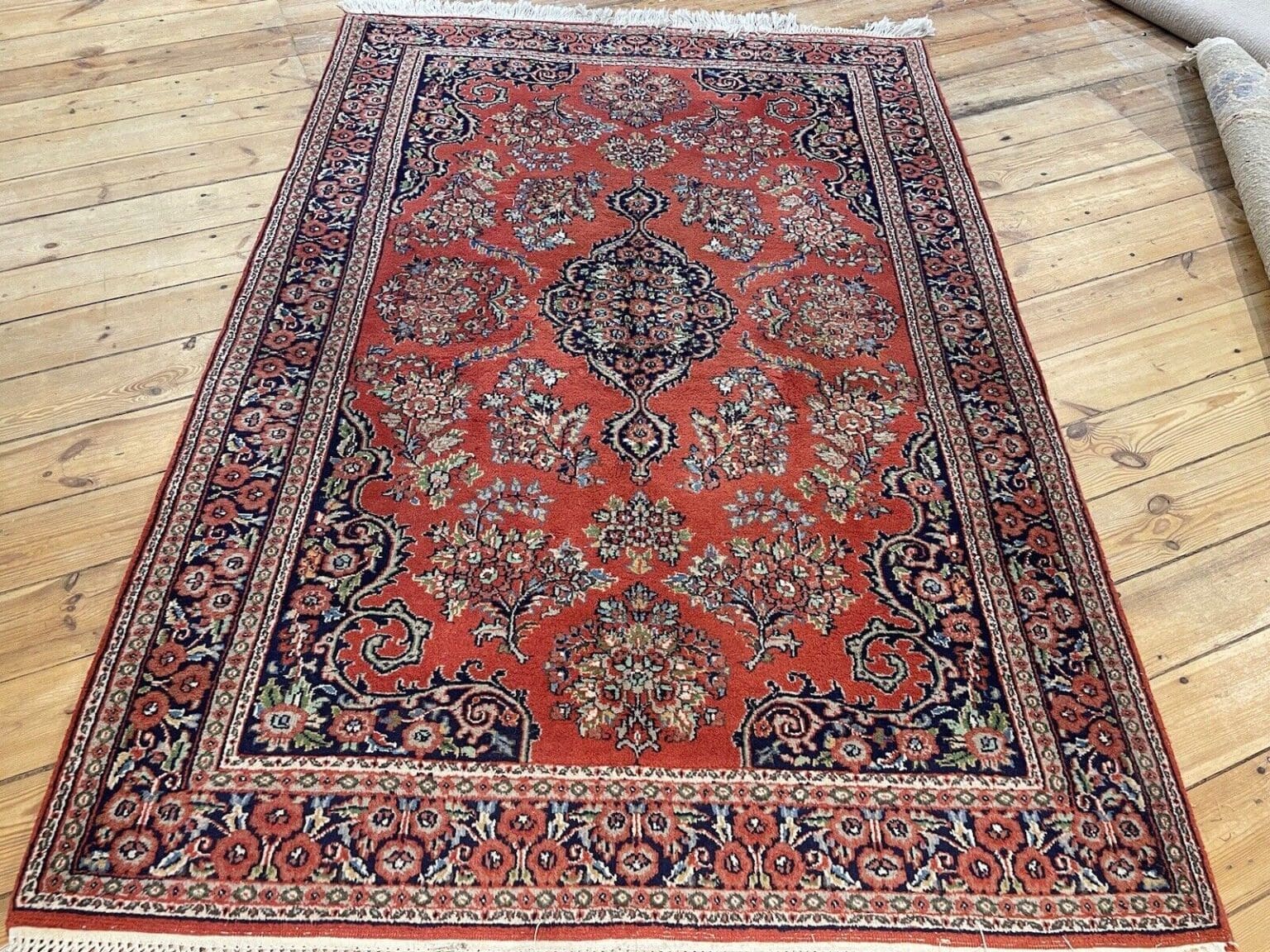 Perserteppich Kaschmir 190x130 cm Schurwolle handgeknüpft