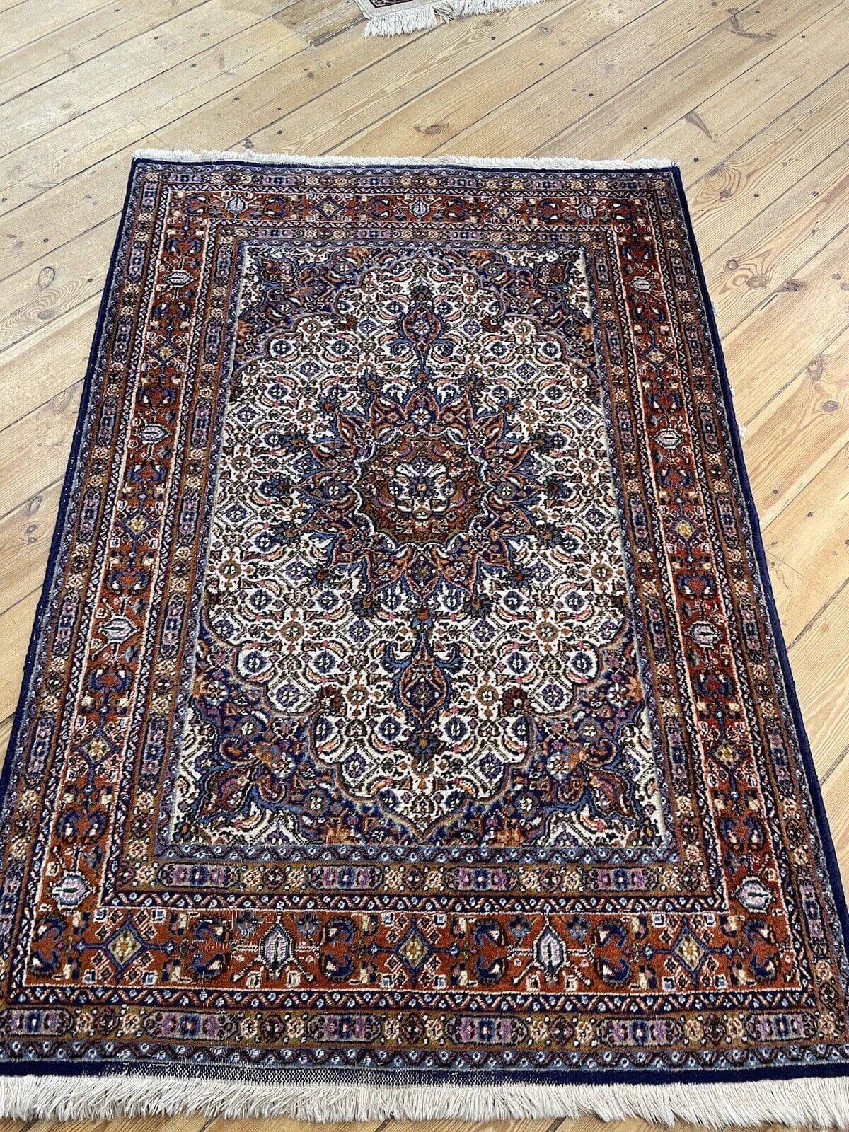 luxurioser-perserteppich-145x100-cm-herati-muster-100-baumwolle-fur-1 Perserteppich 145 x 100 cm Baumwolle handgeknüpft
