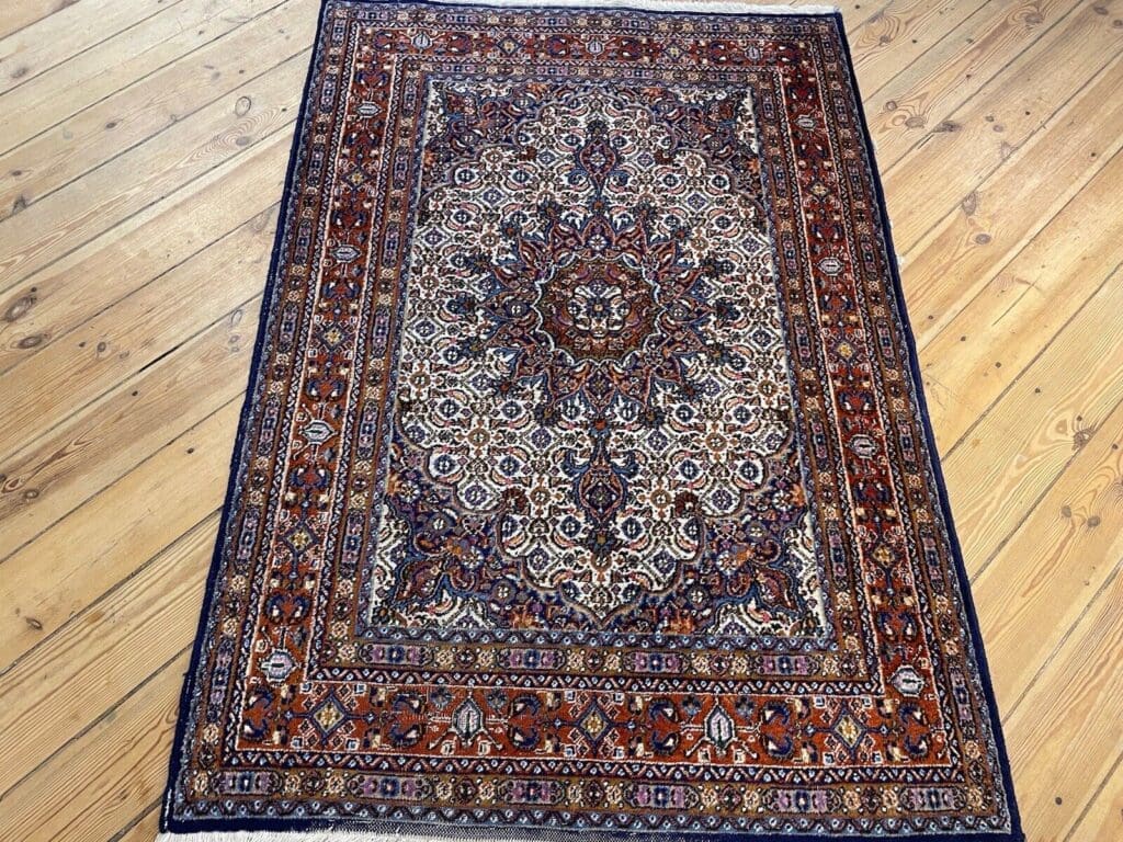 luxurioser-perserteppich-145x100-cm-herati-muster-100-baumwolle-fur-2 Perserteppich 145 x 100 cm Baumwolle handgeknüpft