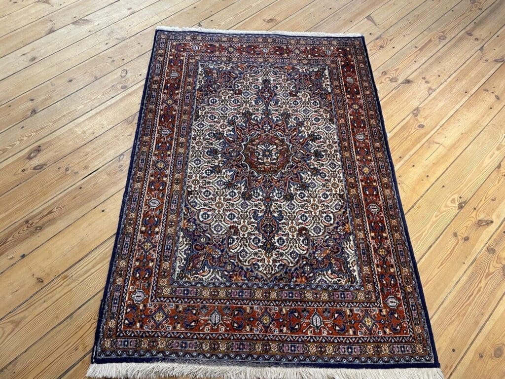 luxurioser-perserteppich-145x100-cm-herati-muster-100-baumwolle-fur-3 Perserteppich 145 x 100 cm Baumwolle handgeknüpft