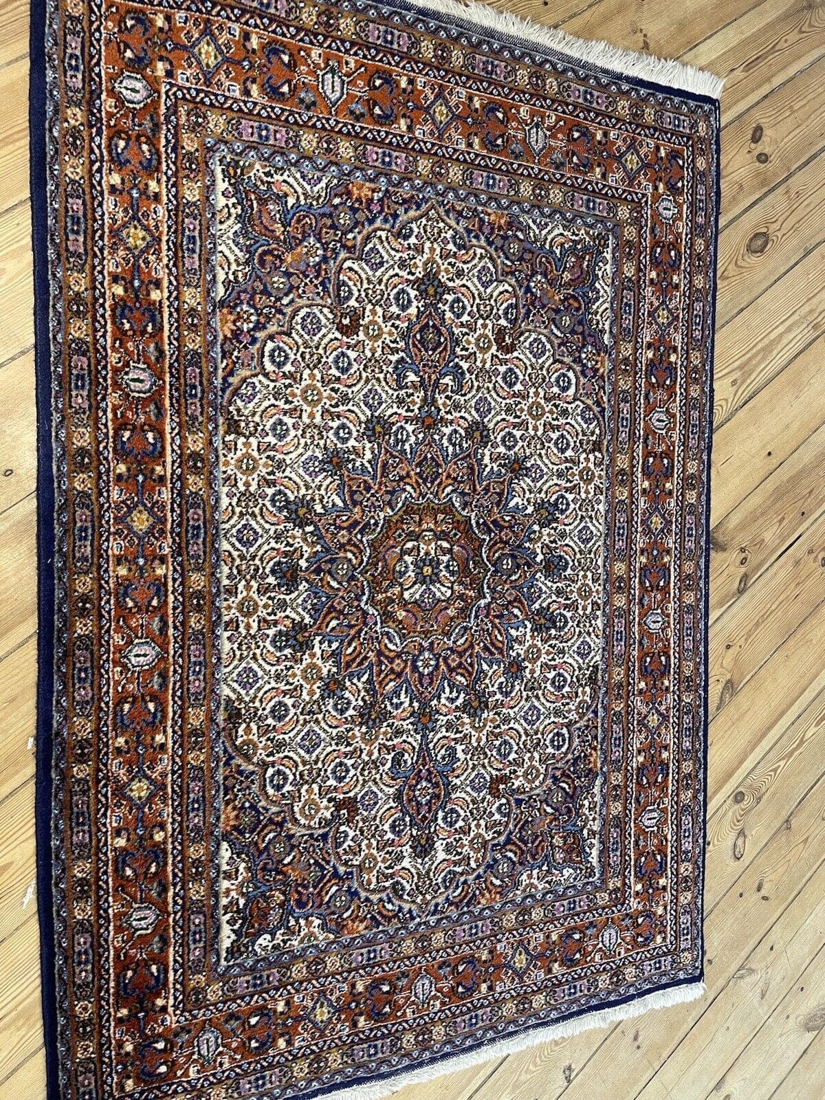 luxurioser-perserteppich-145x100-cm-herati-muster-100-baumwolle-fur-7 Perserteppich 145 x 100 cm Baumwolle handgeknüpft
