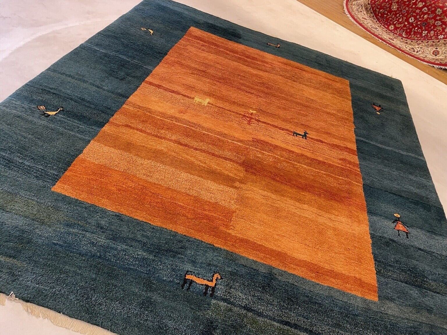 top-gabbeh-perserteppich-305x260-cm-handgeknupft-1aa-qualitat-1-3 Perserteppich Gabbeh 305x260 cm Schurwolle handgeknüpft