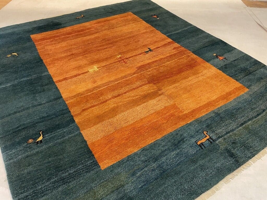 top-gabbeh-perserteppich-305x260-cm-handgeknupft-1aa-qualitat-1-4 Perserteppich Gabbeh 305x260 cm Schurwolle handgeknüpft