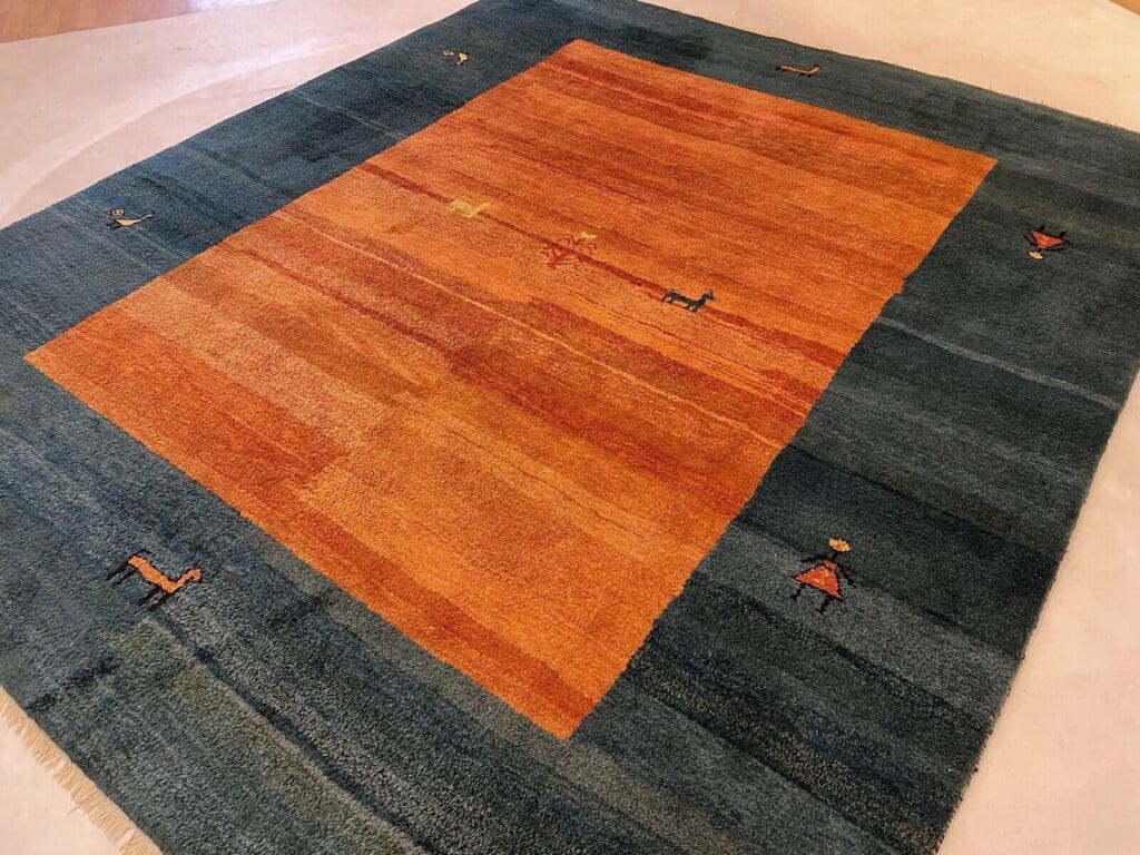 top-gabbeh-perserteppich-305x260-cm-handgeknupft-1aa-qualitat-1-8 Perserteppich Gabbeh 305x260 cm Schurwolle handgeknüpft