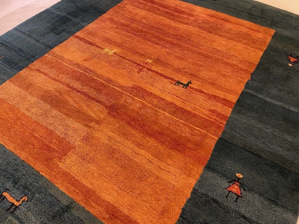 top-gabbeh-perserteppich-305x260-cm-handgeknupft-1aa-qualitat-1-9 Perserteppich Gabbeh 305x260 cm Schurwolle handgeknüpft