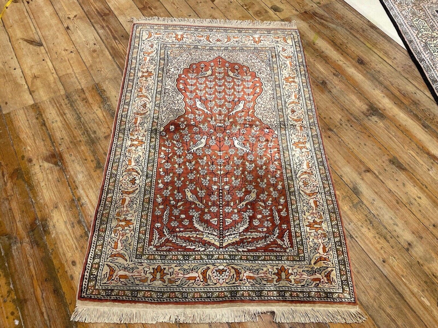 Orientteppich Kayseri 147x87 cm Seide handgeknüpft