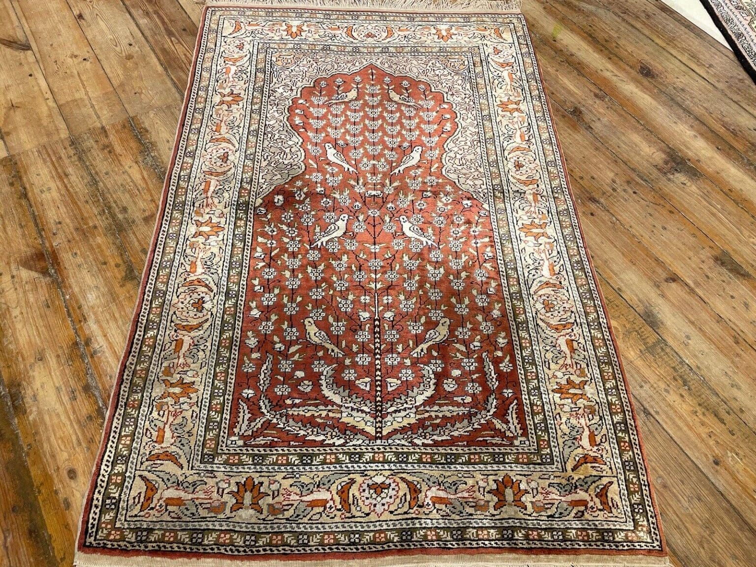Orientteppich Kayseri 147x87 cm Seide handgeknüpft