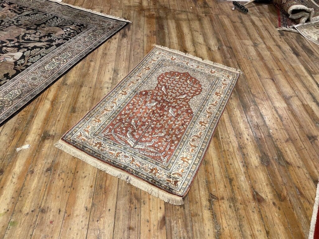 Orientteppich Kayseri 147x87 cm Seide handgeknüpft