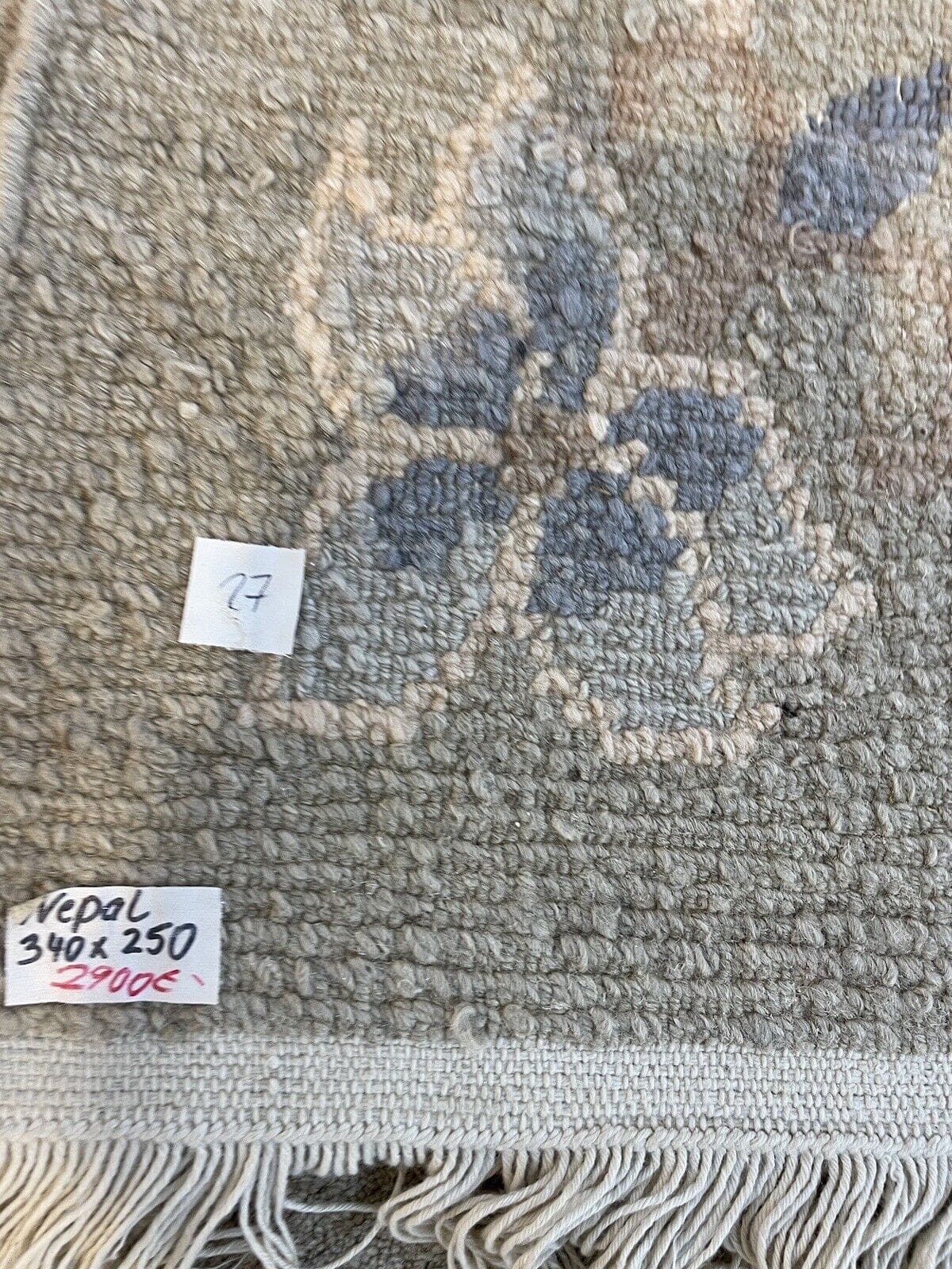 Orientteppich Nepal 350 x 250 cm Baumwolle handgeknüpft