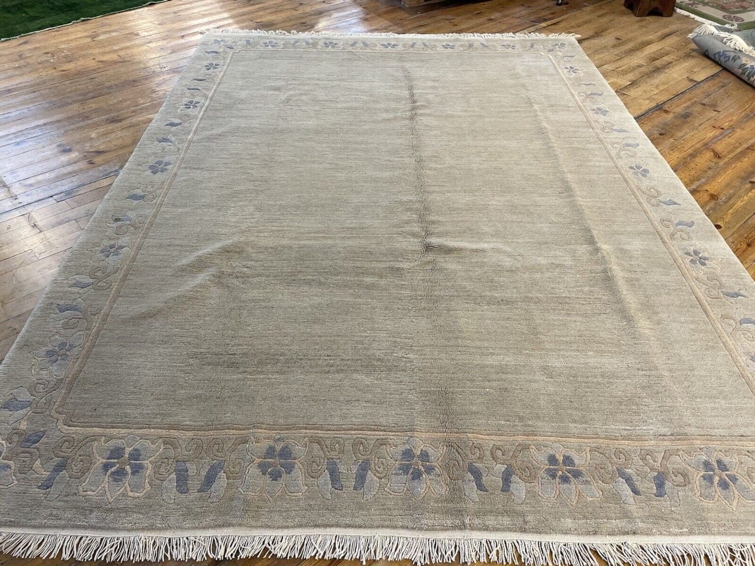 Orientteppich Nepal 350 x 250 cm Baumwolle handgeknüpft