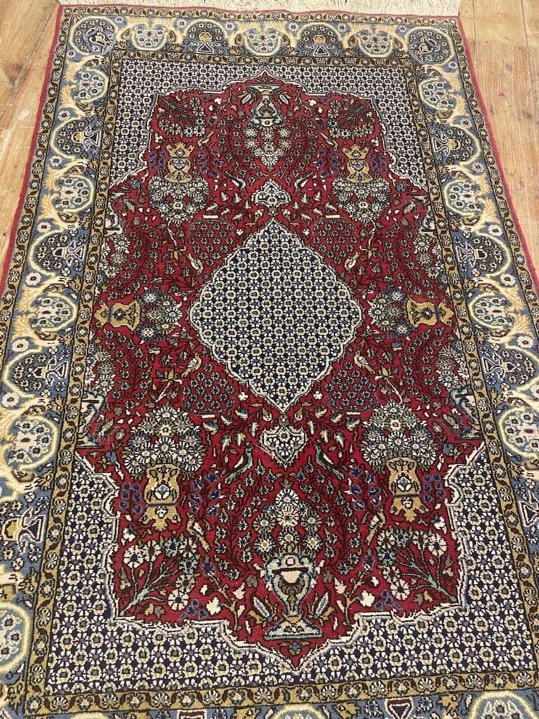 Perserteppich Ghom 155 x 105 cm Schurwolle handgeknüpft