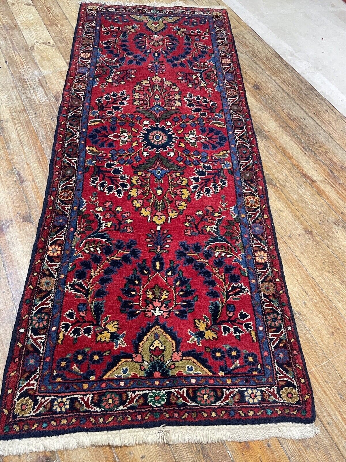 Perserteppich Sarough 220 x 85 cm Wolle handgeknüpft