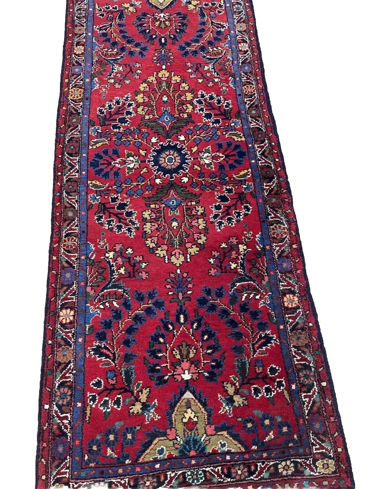 Perserteppich Sarough 220 x 85 cm Wolle handgeknüpft