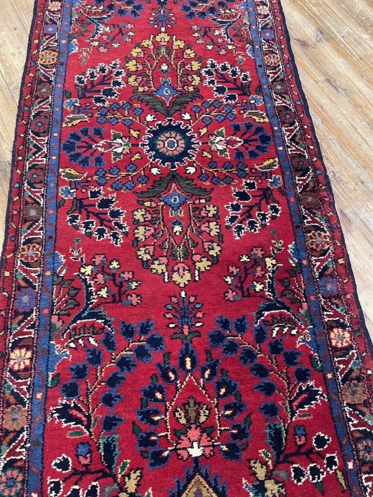 Perserteppich Sarough 220 x 85 cm Wolle handgeknüpft