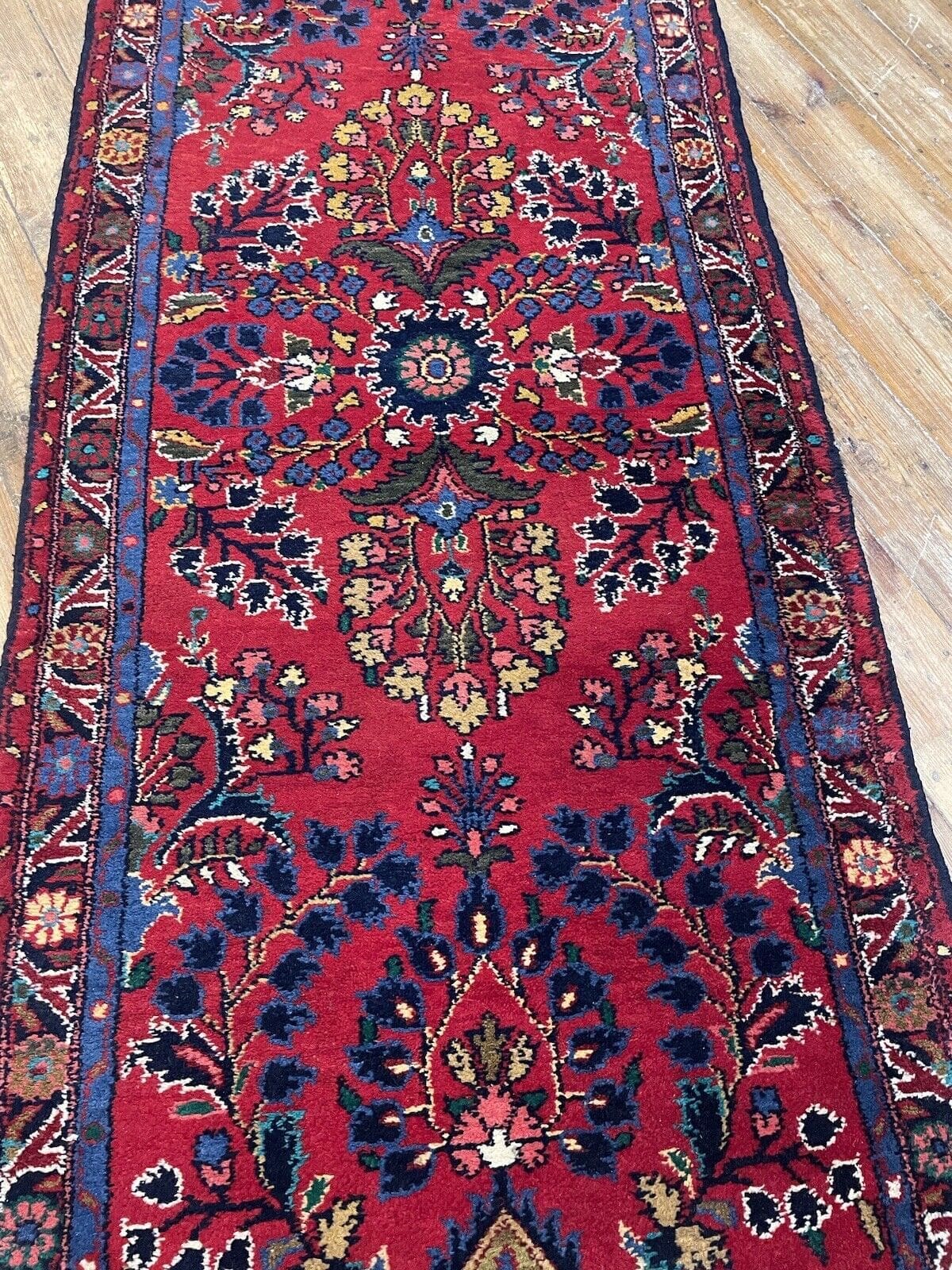 Perserteppich Sarough 220 x 85 cm Wolle handgeknüpft