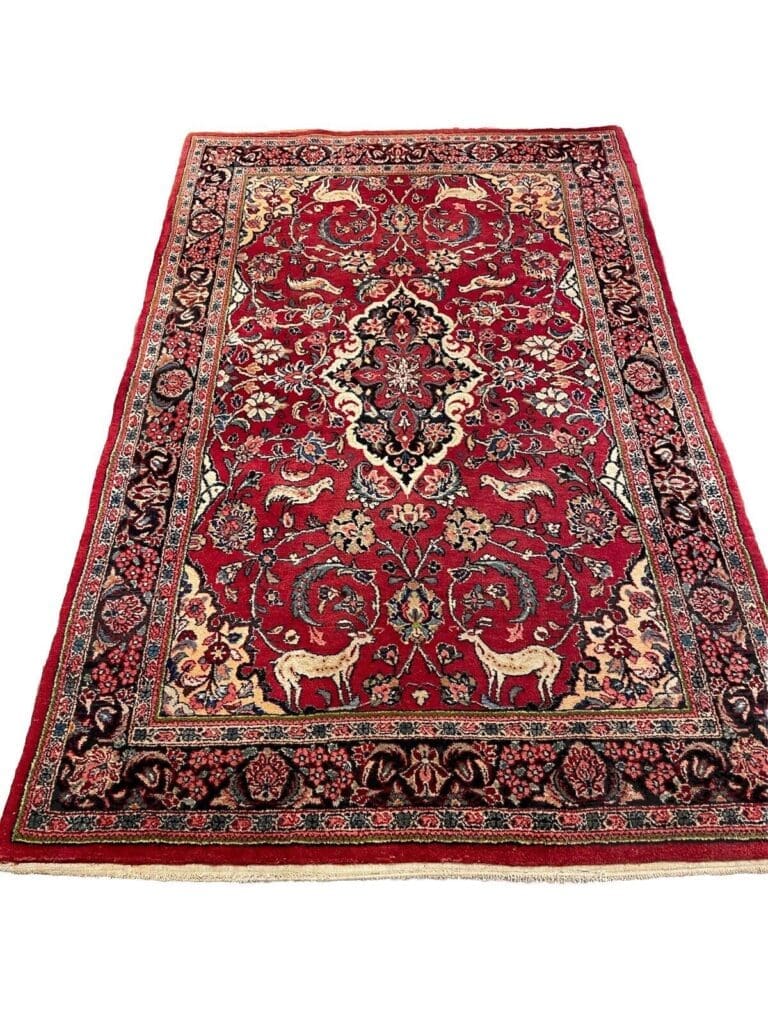 Perserteppich Sarough 200 x 120 cm Wolle handgeknüpft