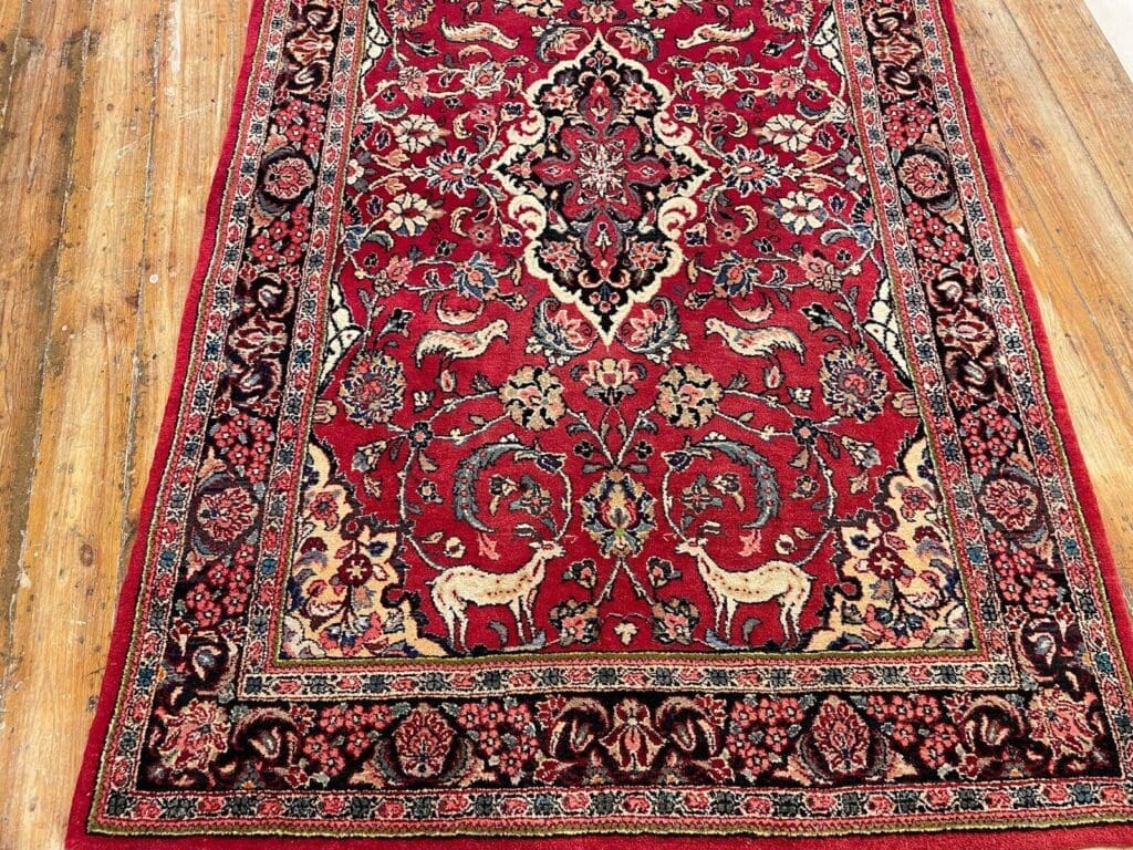 Perserteppich Sarough 200 x 120 cm Wolle handgeknüpft