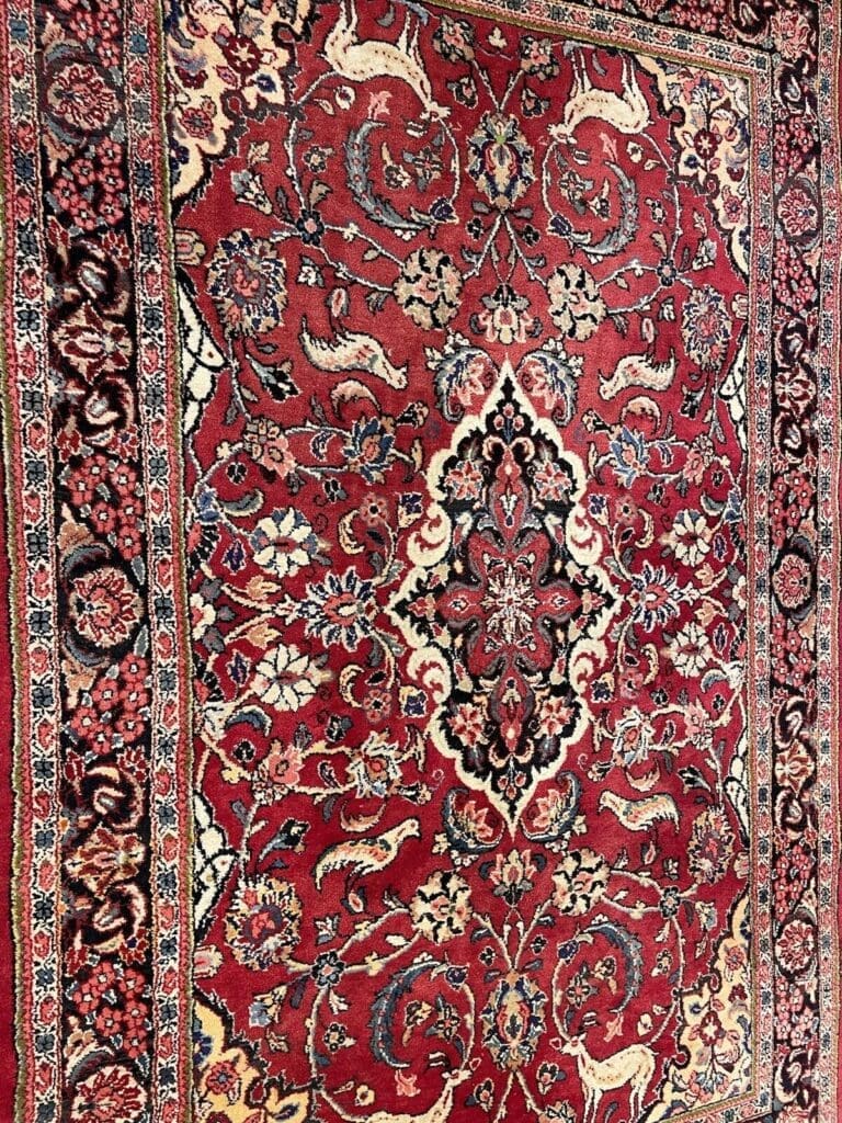 Perserteppich Sarough 200 x 120 cm Wolle handgeknüpft