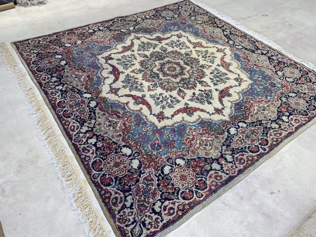 Perserteppich Kerman 180x180 cm Wolle handgeknüpft