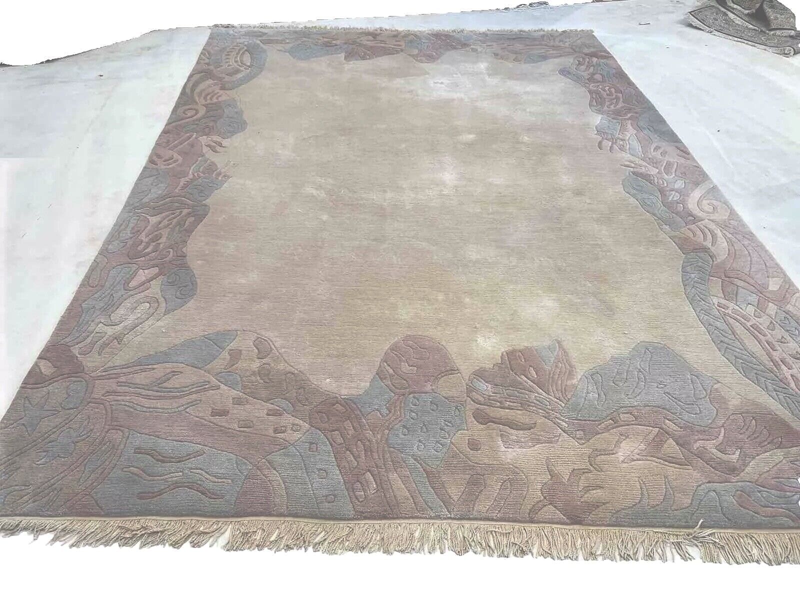 Orientteppich Nepal 350 x 250 cm Baumwolle handgeknüpft