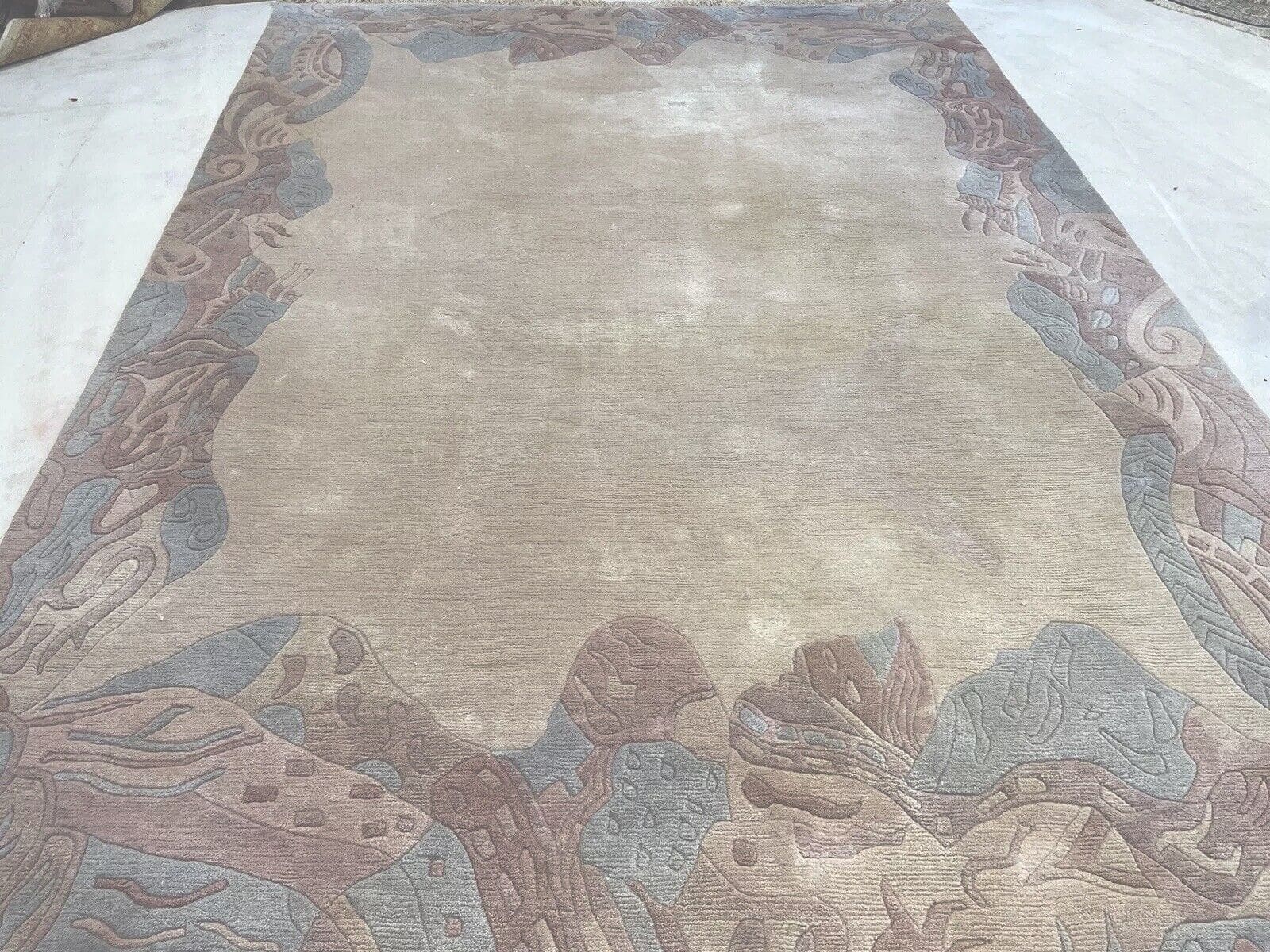 Orientteppich Nepal 350 x 250 cm Baumwolle handgeknüpft