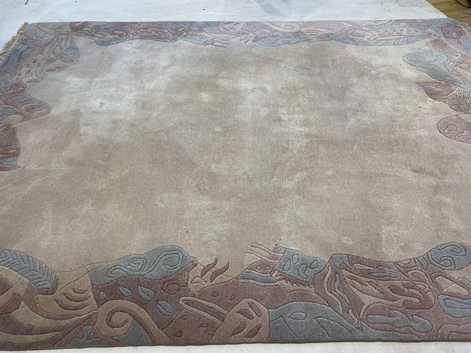 Orientteppich Nepal 350 x 250 cm Baumwolle handgeknüpft