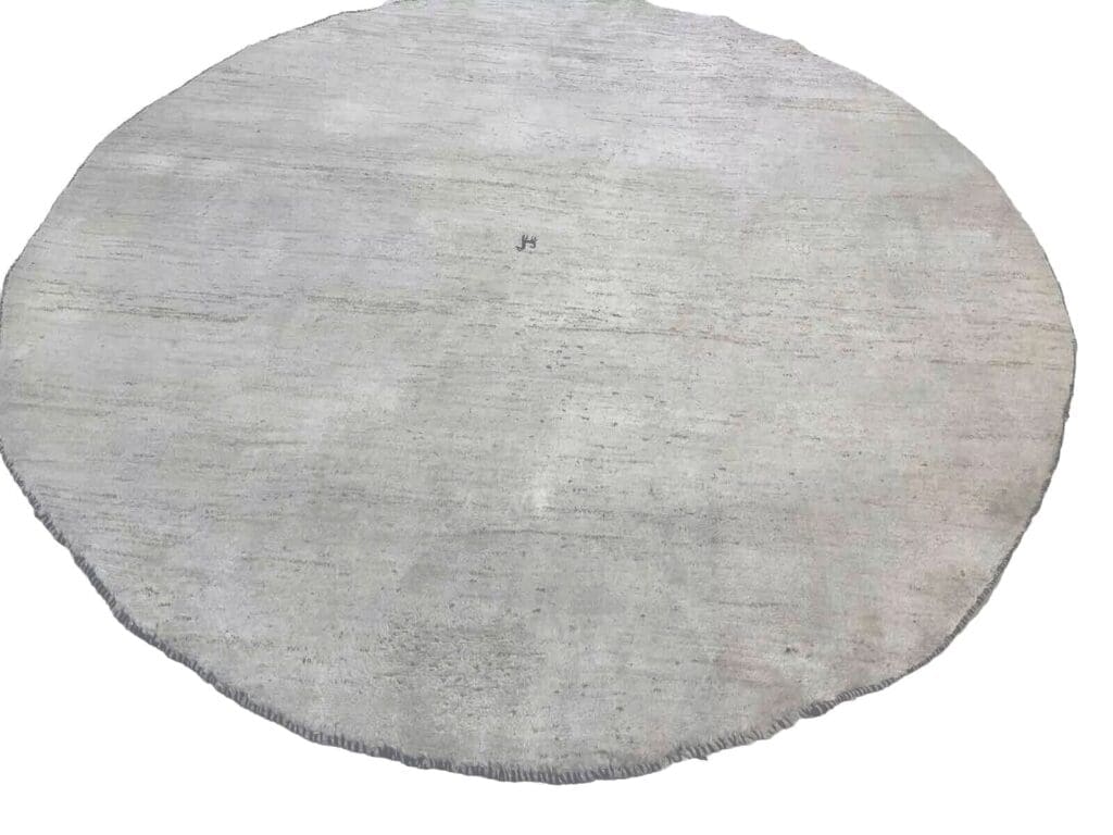 Perserteppich 230 cm rund Naturwolle handgeknüpft